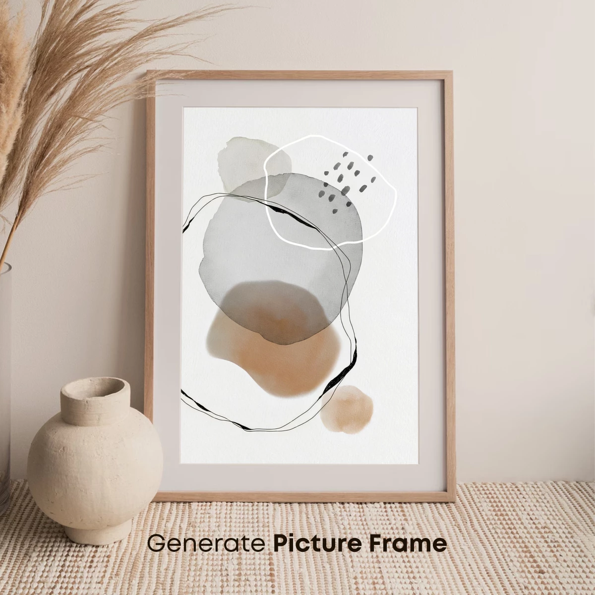 Abstract Harmony: Ink Blots and Curves - Image 7