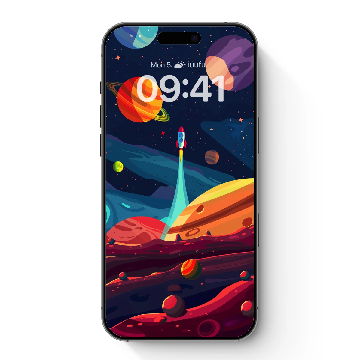 Cosmic Rocket Launch: A Vibrant Space Odyssey