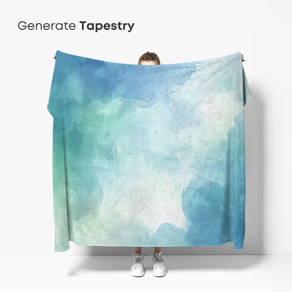 Ethereal Aqua Symphony: Abstract Cloudscape - Image 5