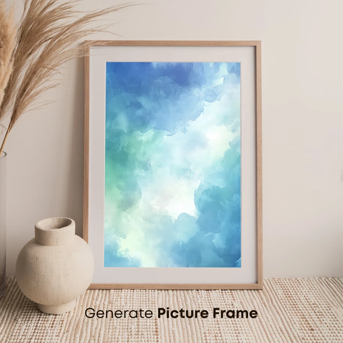 Ethereal Aqua Symphony: Abstract Cloudscape - Image 7