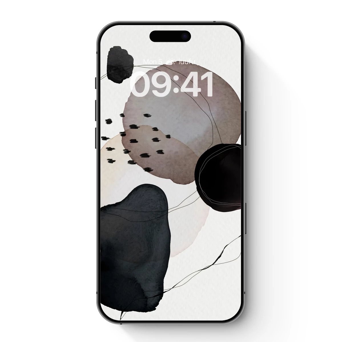 Abstract Ink Dance: Fluid Forms and Shadows