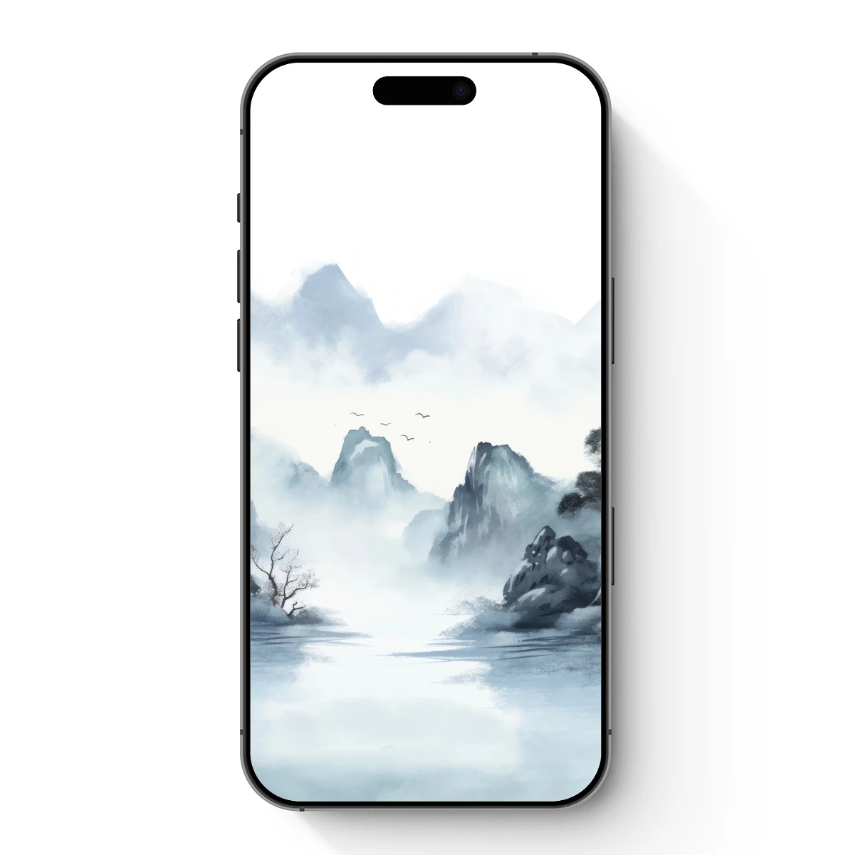 Misty Mountain Serenity: A Watercolor Odyssey