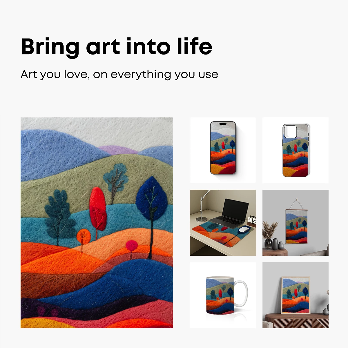 Felted Landscape Symphony - Image 2