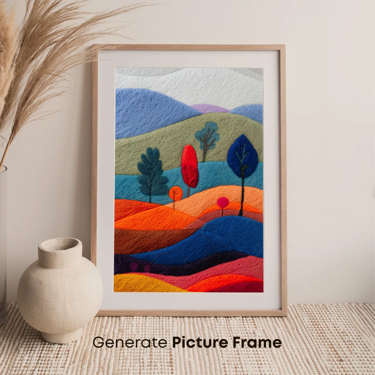 Felted Landscape Symphony - Image 7