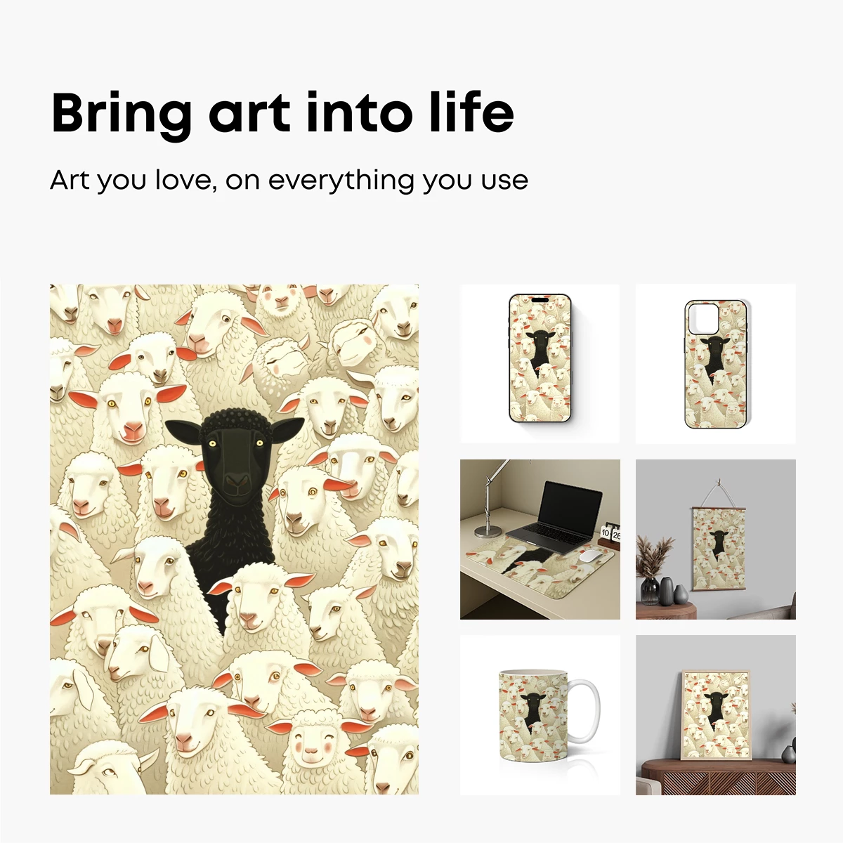 Black Sheep Among Whites: A Standout in Uniformity - Image 2