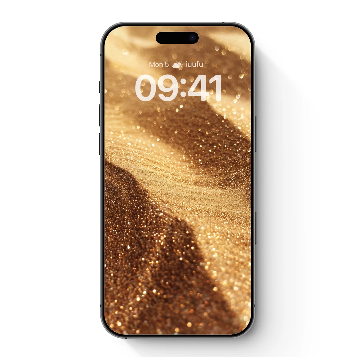 Golden Glitter Waves: Luxe Abstract Artistry