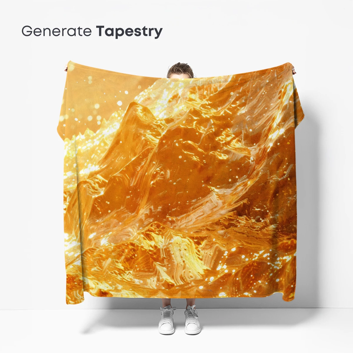 Golden Crystal Peaks: Radiant Fantasy Landscape - Image 5