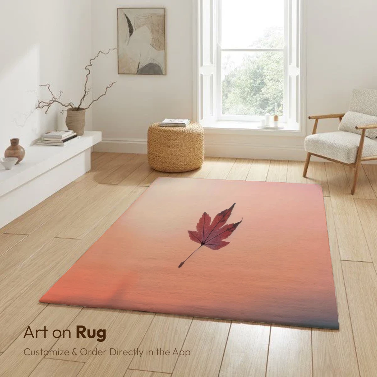 Autumn Leaf at Sunset: Serene Solitude - Image 6