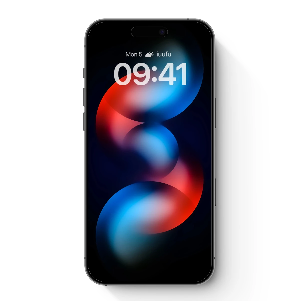 Ethereal Fusion: Red and Blue Gradient Spheres