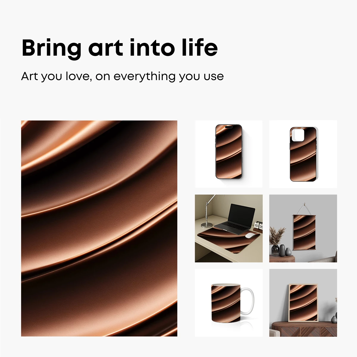 Golden Silk Waves: Elegance in Motion - Image 2