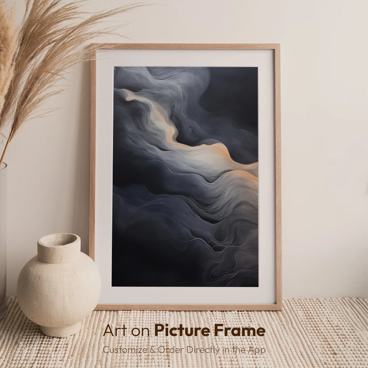 Ethereal Smoke Waves: A Dance of Light and Shadow - Image 7