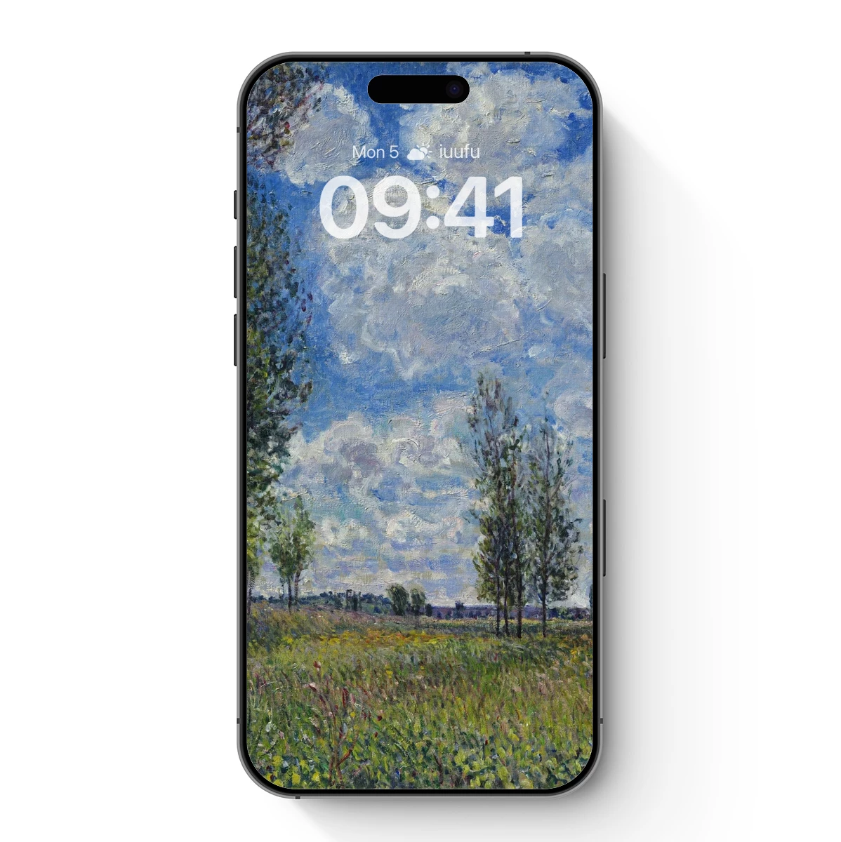 Impressionist Meadow: Monet’s Cloudy Serenity Impressionist Meadow: Monet's Cloudy Serenity