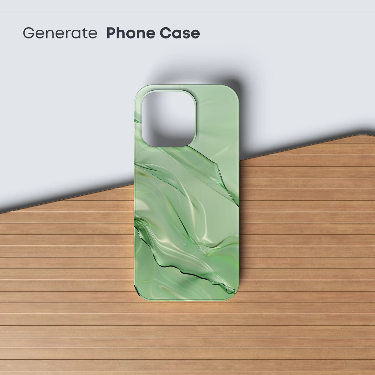 Ethereal Green Silk Waves - Image 3