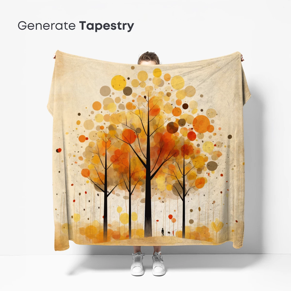 Autumnal Dots: A Forest of Colorful Circles - Image 5