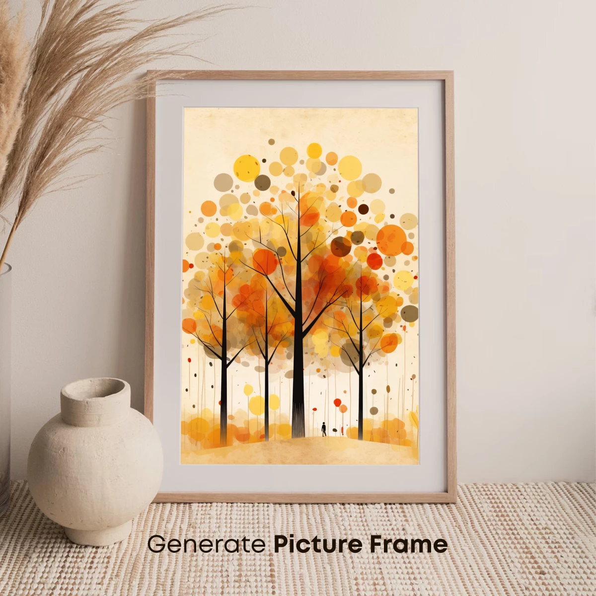 Autumnal Dots: A Forest of Colorful Circles - Image 7