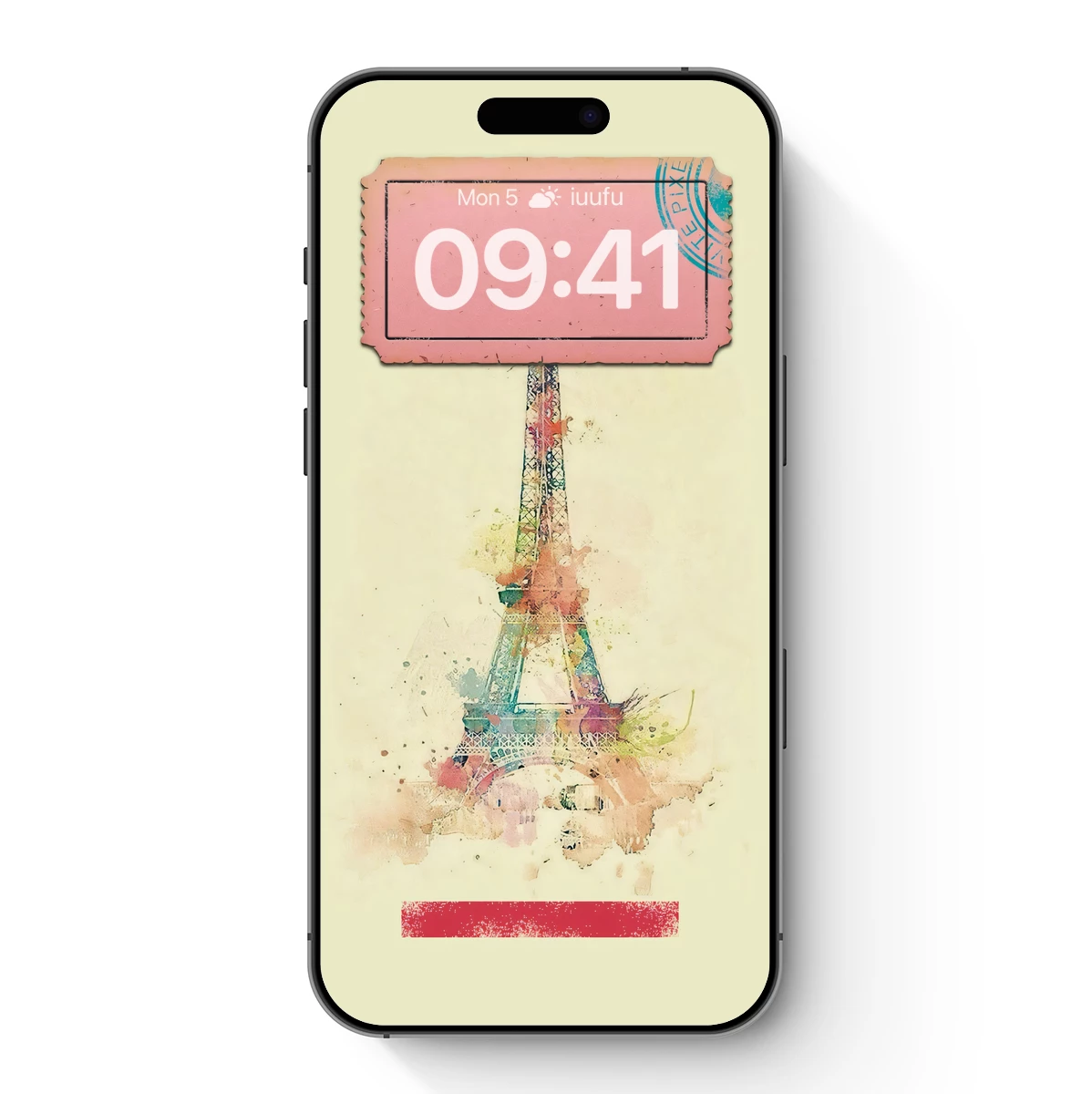 Eiffel Tower Watercolor Splash