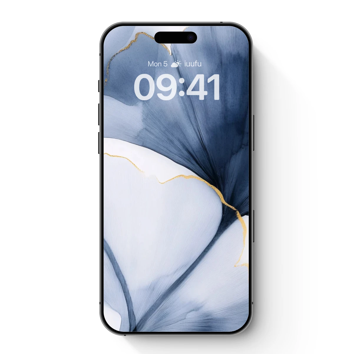 Elegant Ginkgo Leaves in Blue and Gold - Image 7