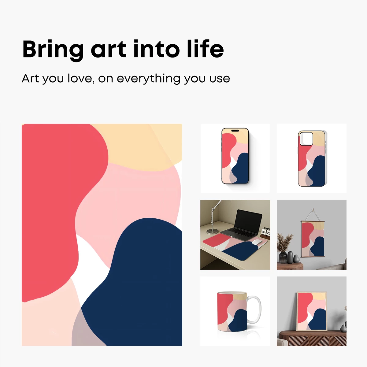 Abstract Color Fusion: Modern Art Harmony - Image 2