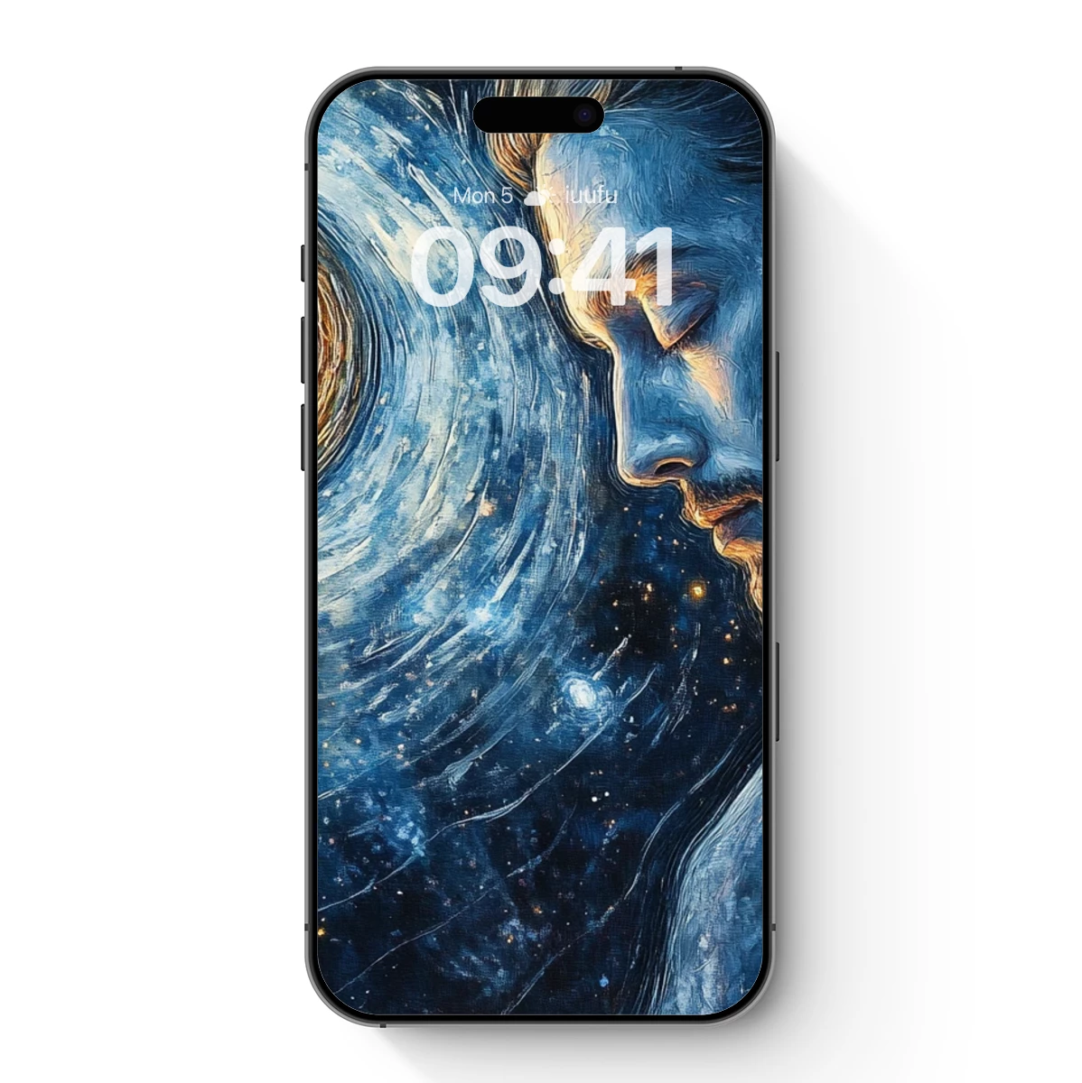 Cosmic Contemplation: Man and the Celestial Vortex