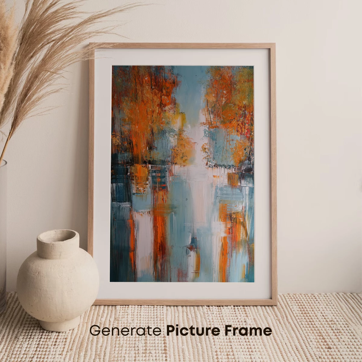 Autumn Reflections in Abstract Harmony - Image 7