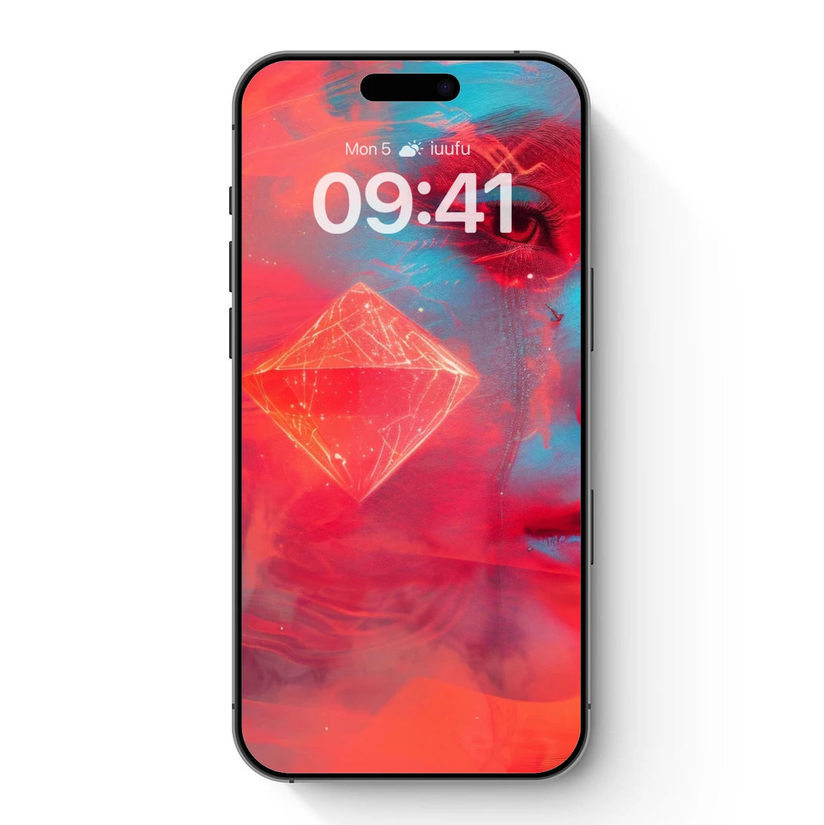 Desert Dreamer: Futuristic Face in Crimson Sands