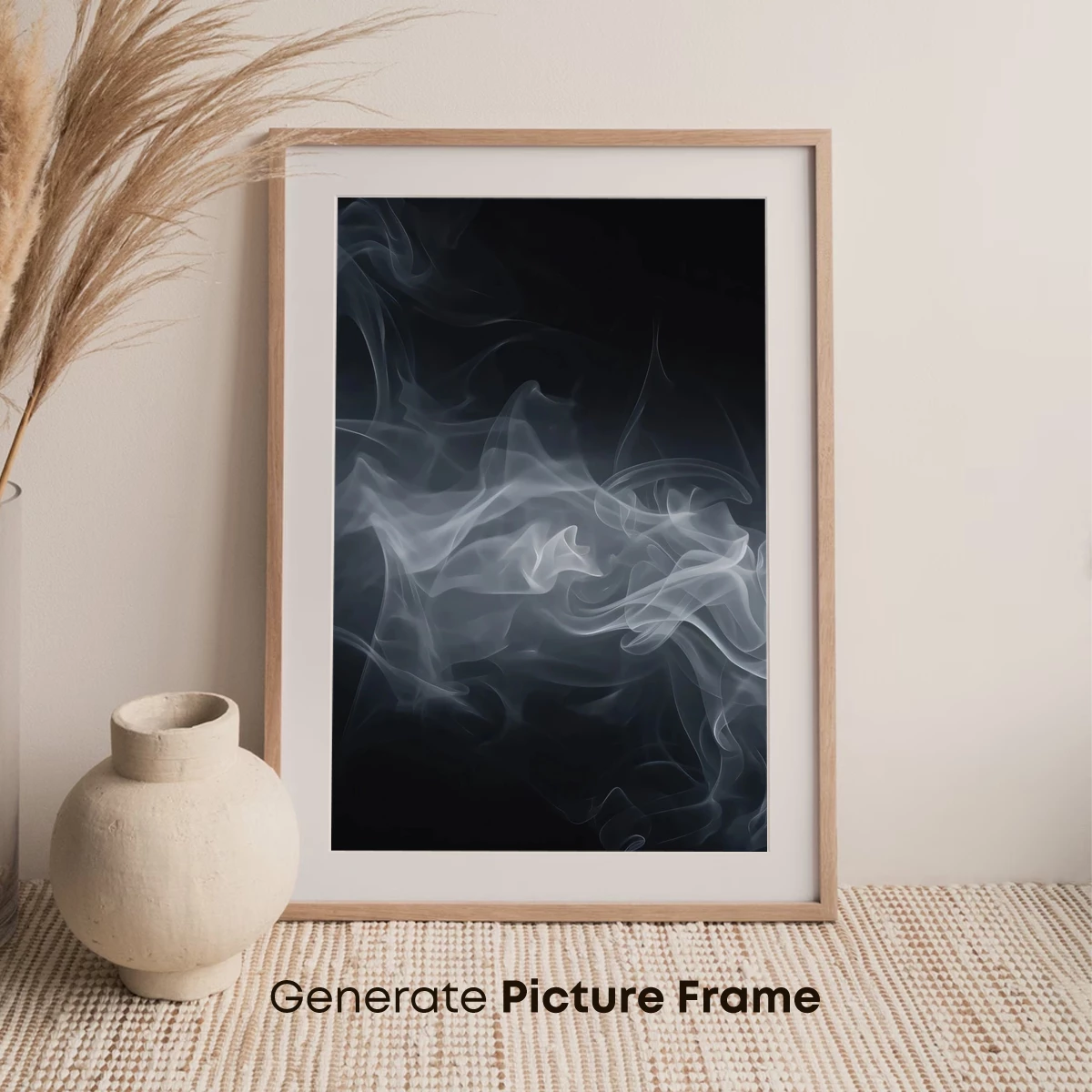 Ethereal Smoke Dance: Abstract Fluidity in Darkness - Image 7