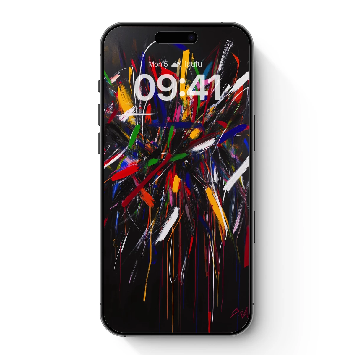 Explosive Brushstroke Symphony