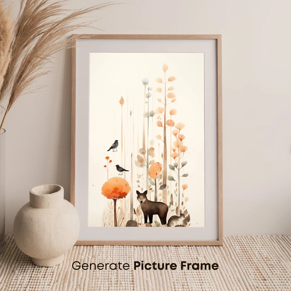 Autumnal Forest Whispers: Fox and Friends - Image 7