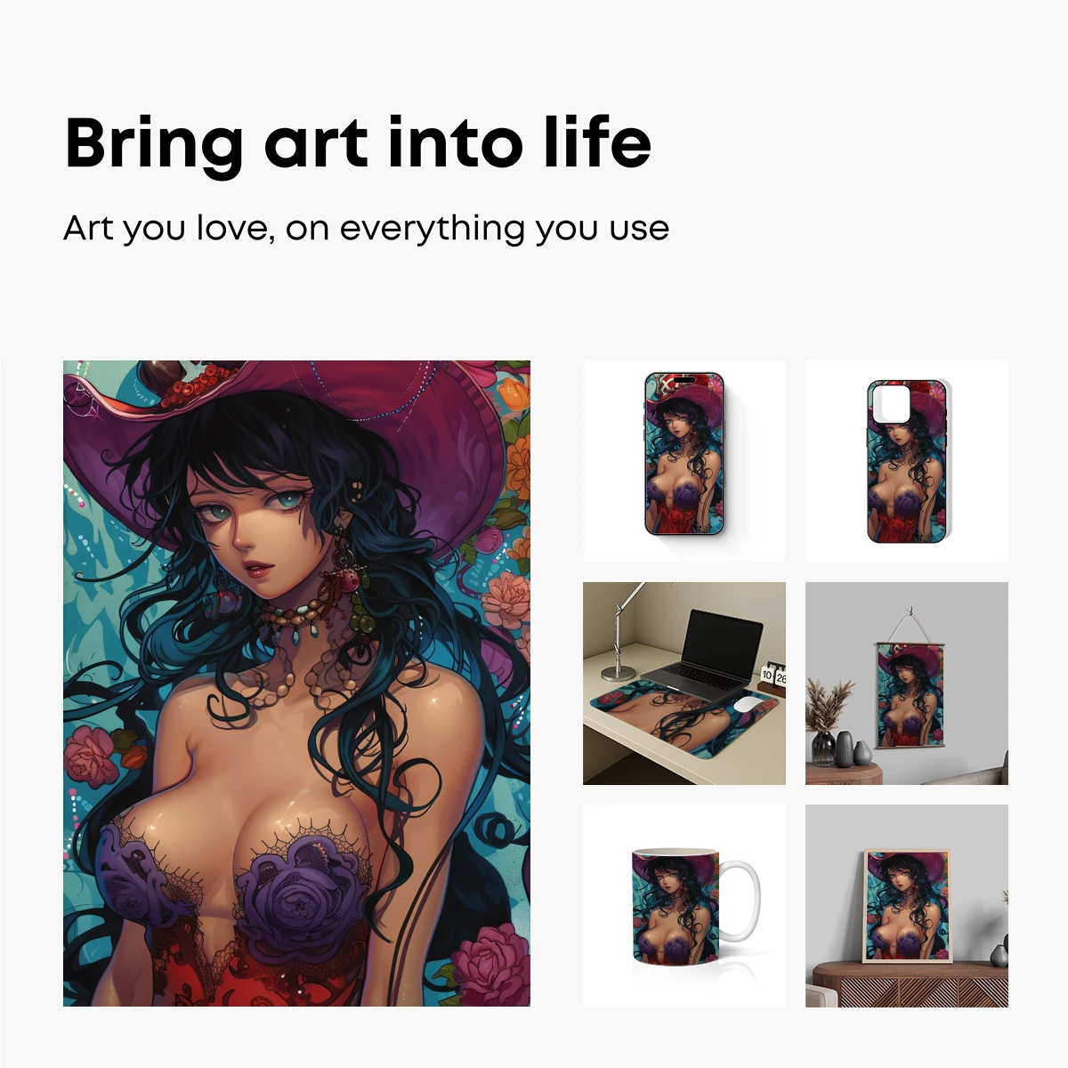 Enchanted Gothic Rose: Surreal Floral Fantasy - Image 2