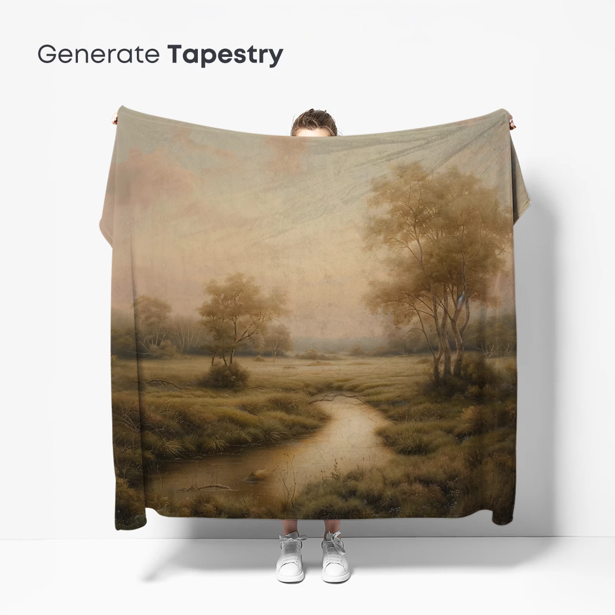 Golden Dawn Stream: Ethereal Landscape - Image 5