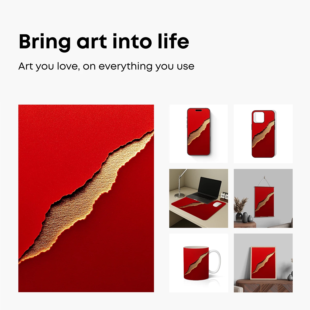 Crimson Rift: A Golden Tear Through Red - Image 2