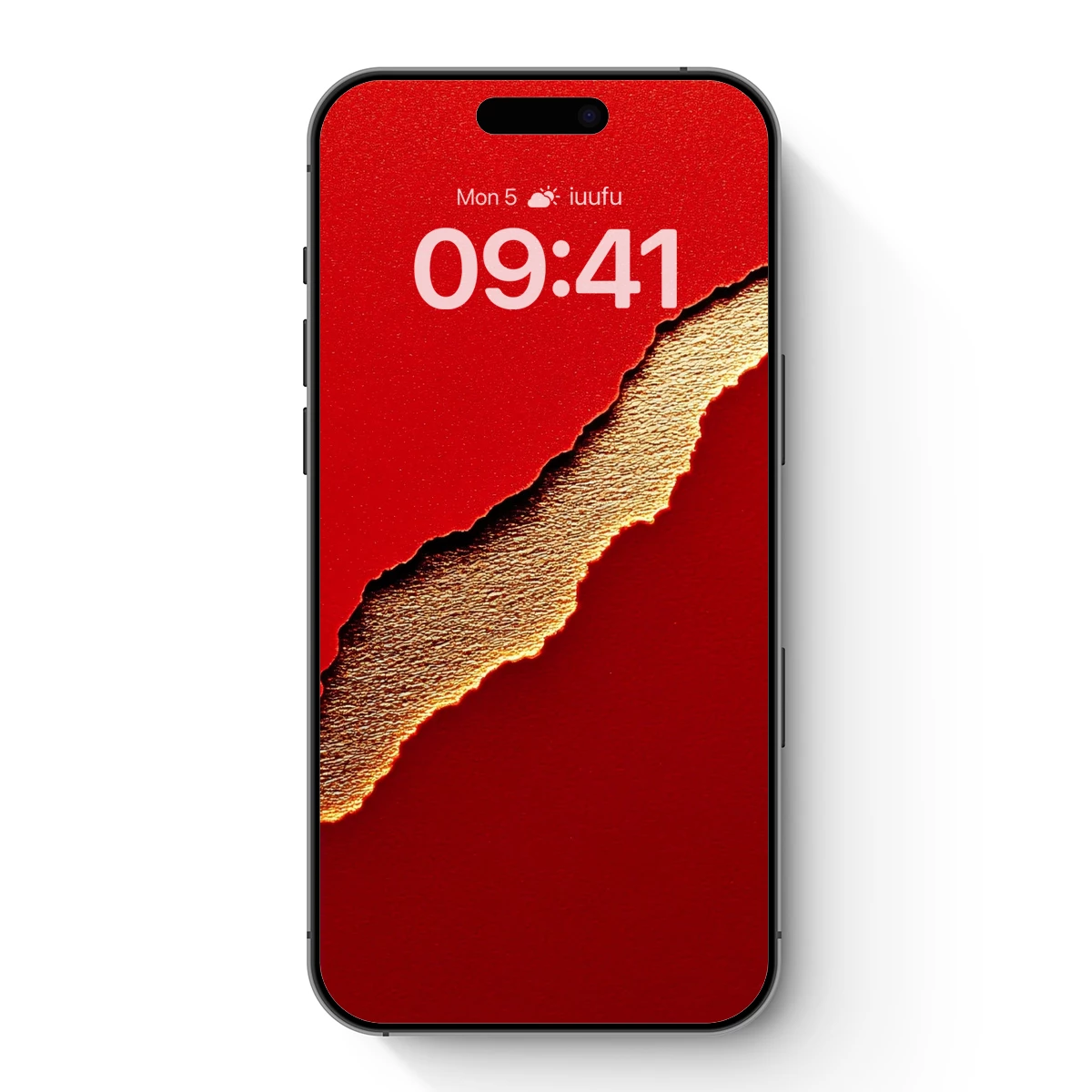 Crimson Rift: A Golden Tear Through Red