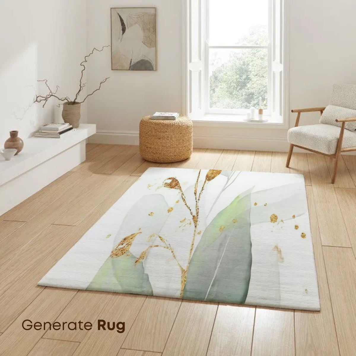 Golden Whisper: Ethereal Leaves in Watercolor Harmony - Image 6