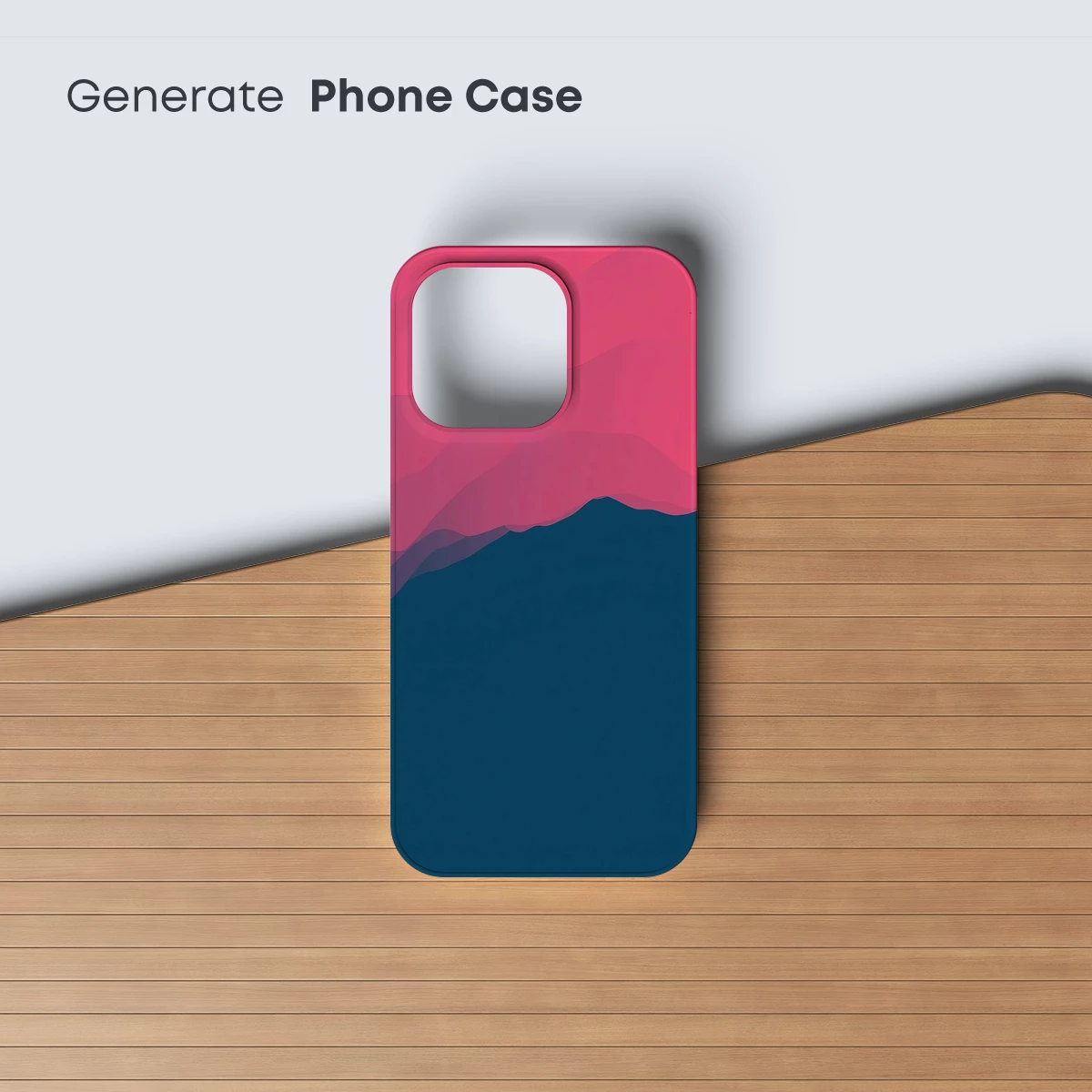 Crimson Peaks: Abstract Mountain Silhouettes - Image 3