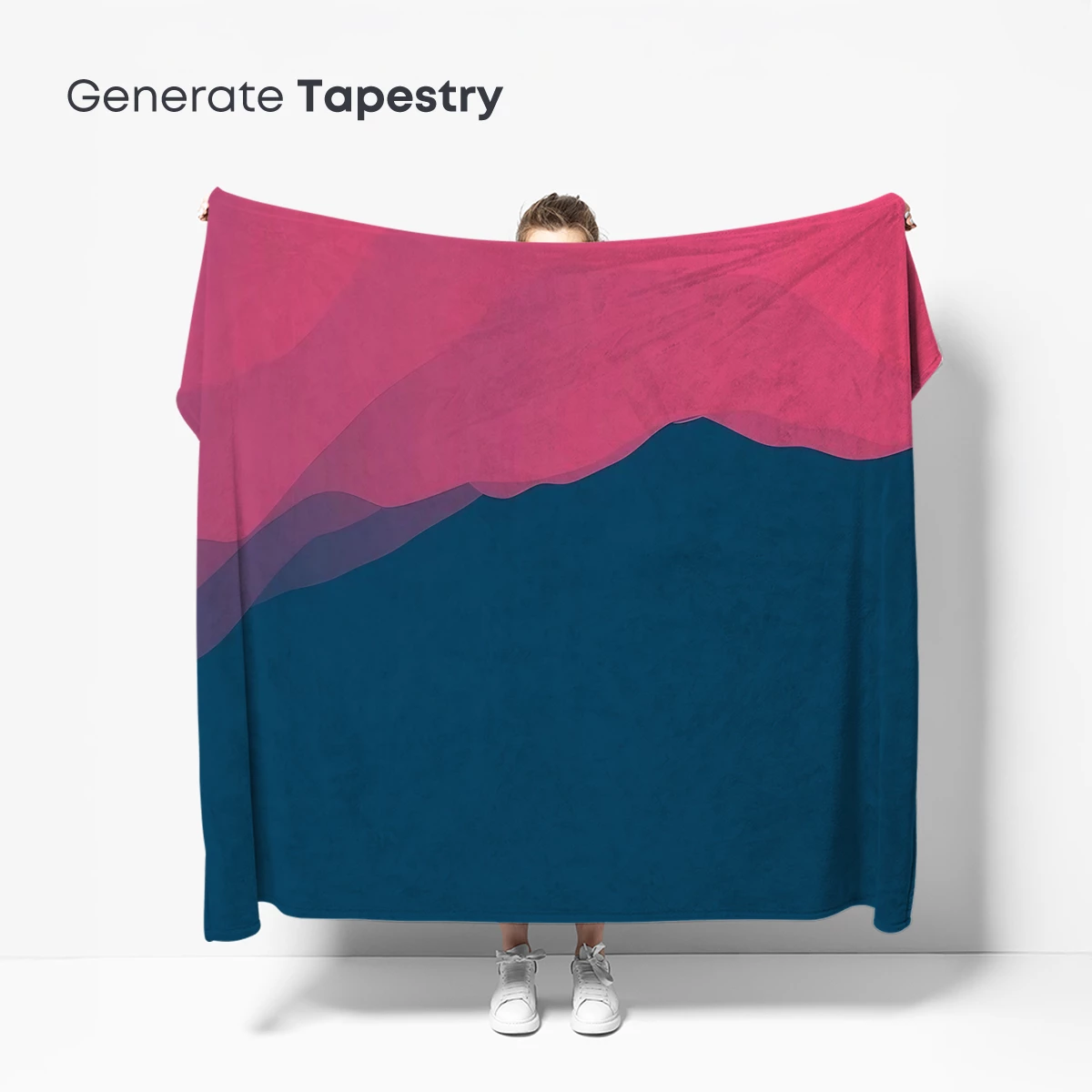 Crimson Peaks: Abstract Mountain Silhouettes - Image 5