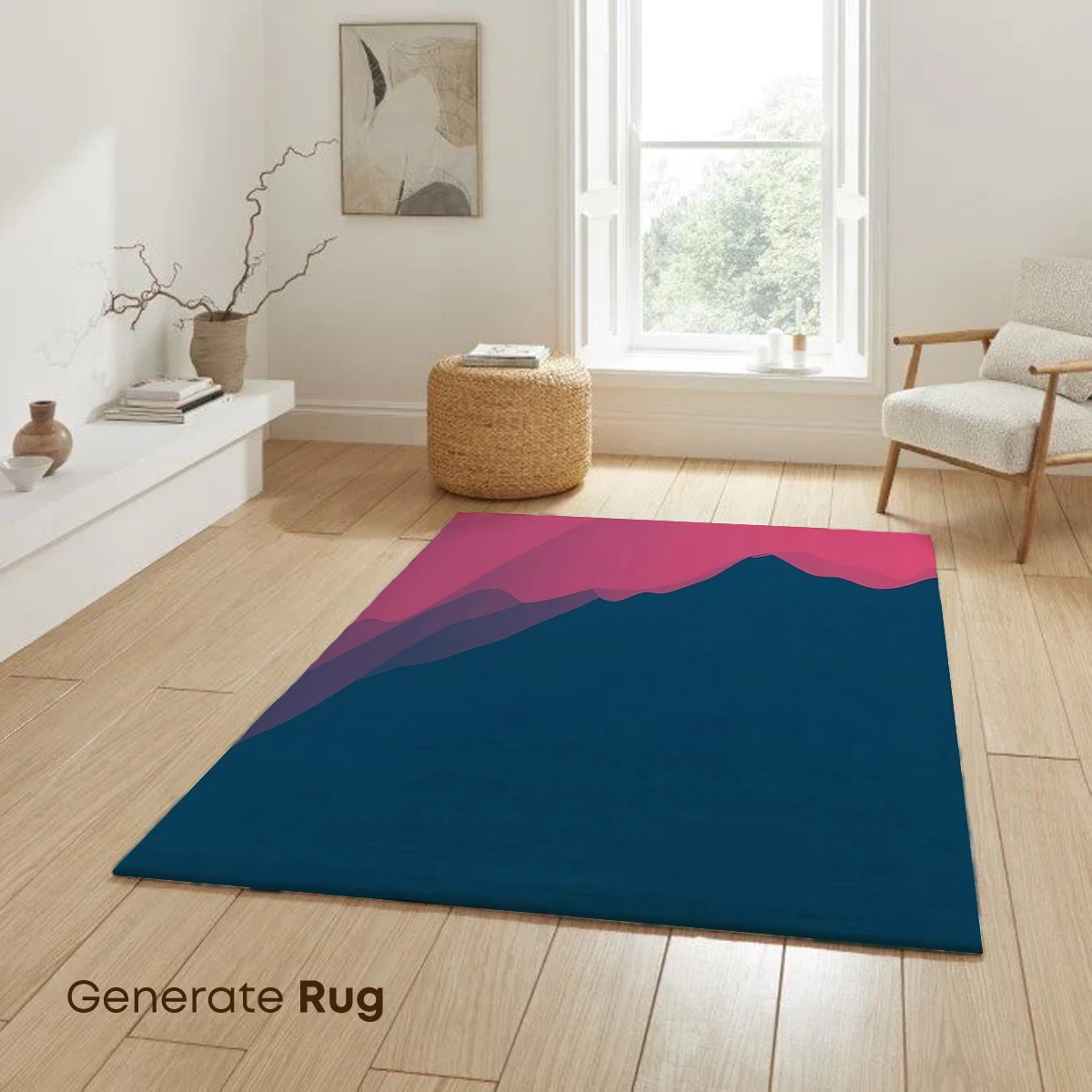 Crimson Peaks: Abstract Mountain Silhouettes - Image 6