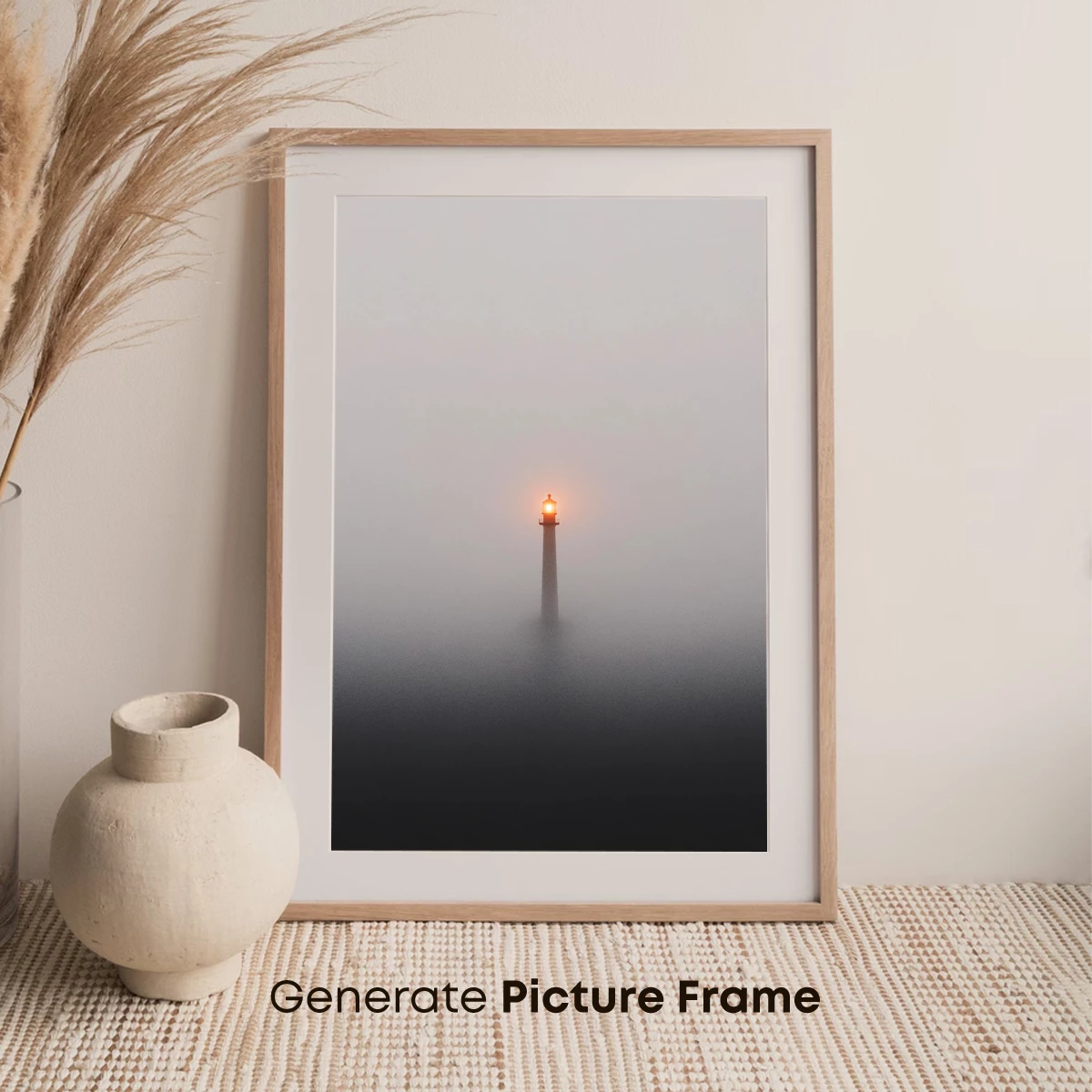 Foggy Lighthouse Glow: Solitude's Beacon - Image 7