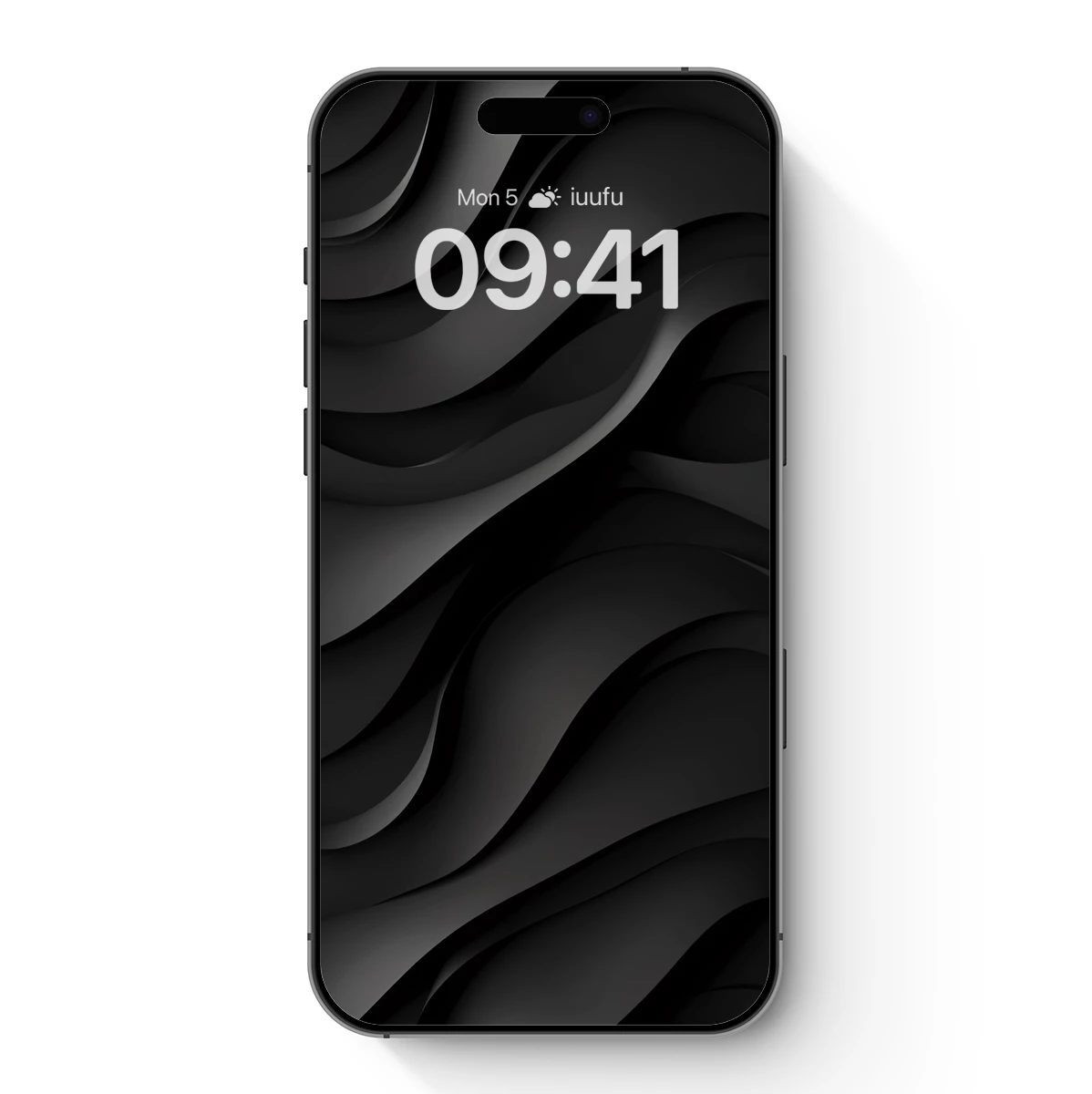 Elegant Black Waves: A Symphony of Shadows