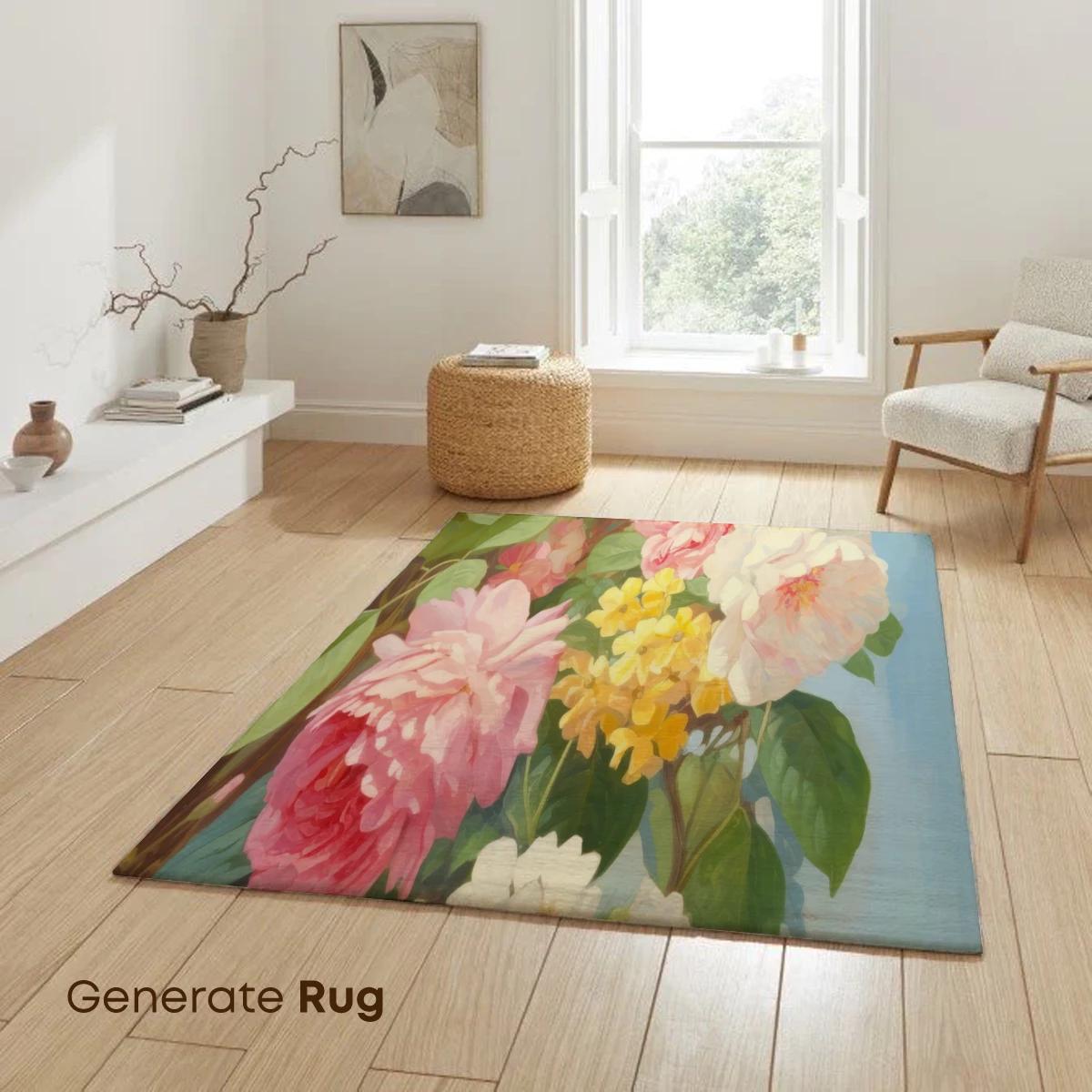 Bloom Symphony: Pastel Roses in Painterly Harmony - Image 6