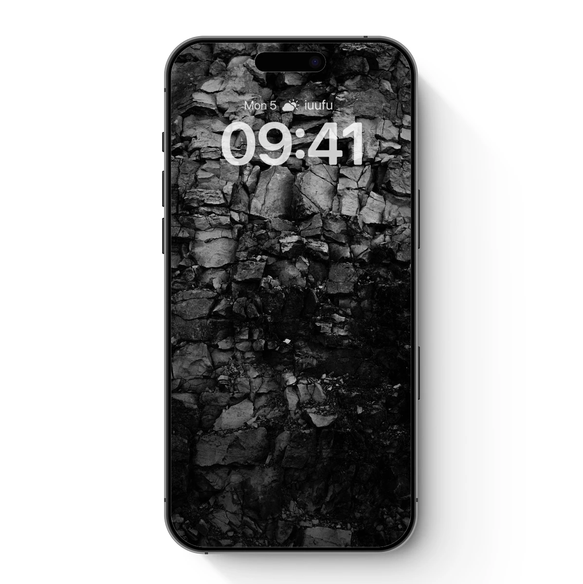 Fractured Elegance: Monochrome Rock Textures
