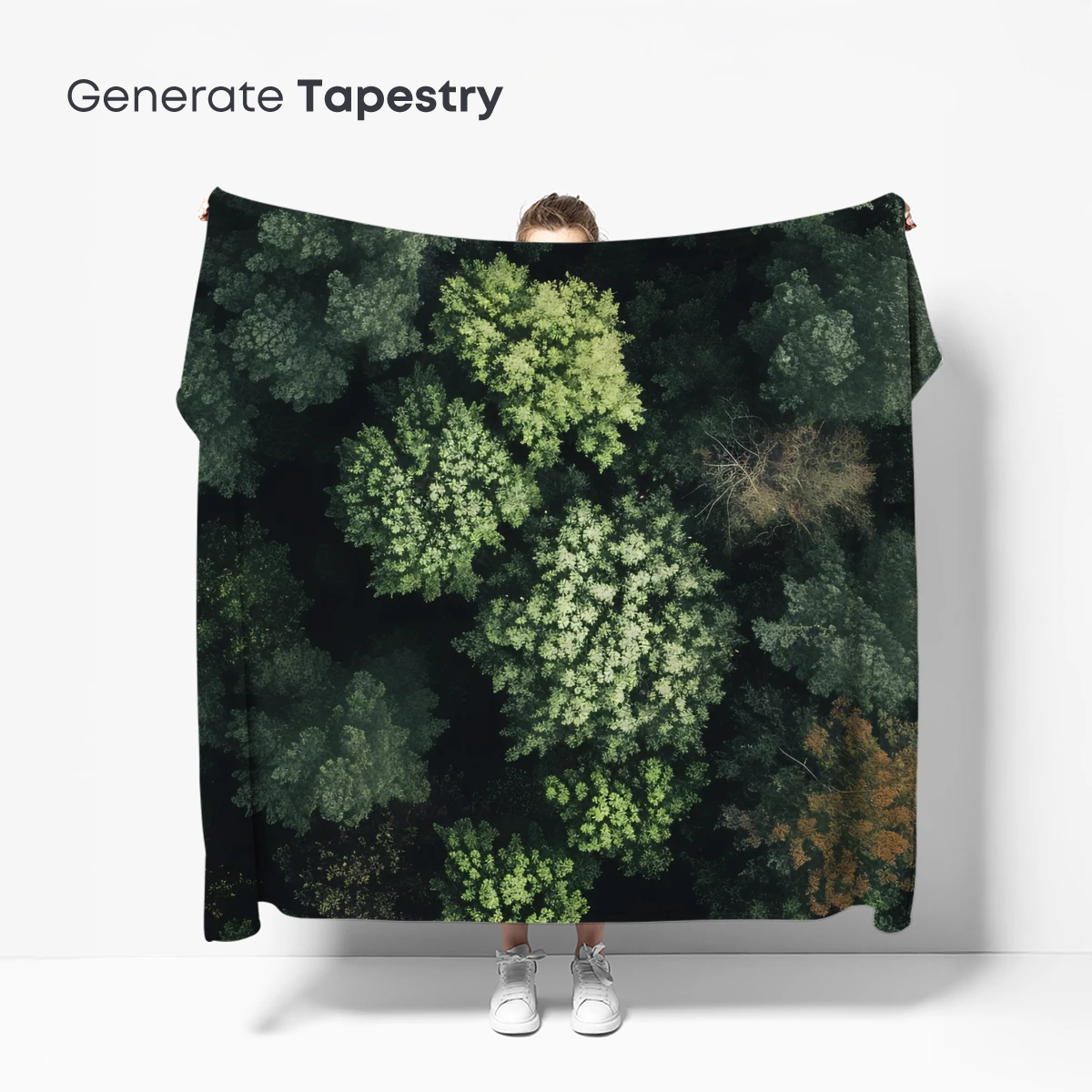 Autumn's Embrace in Verdant Forest - Image 5