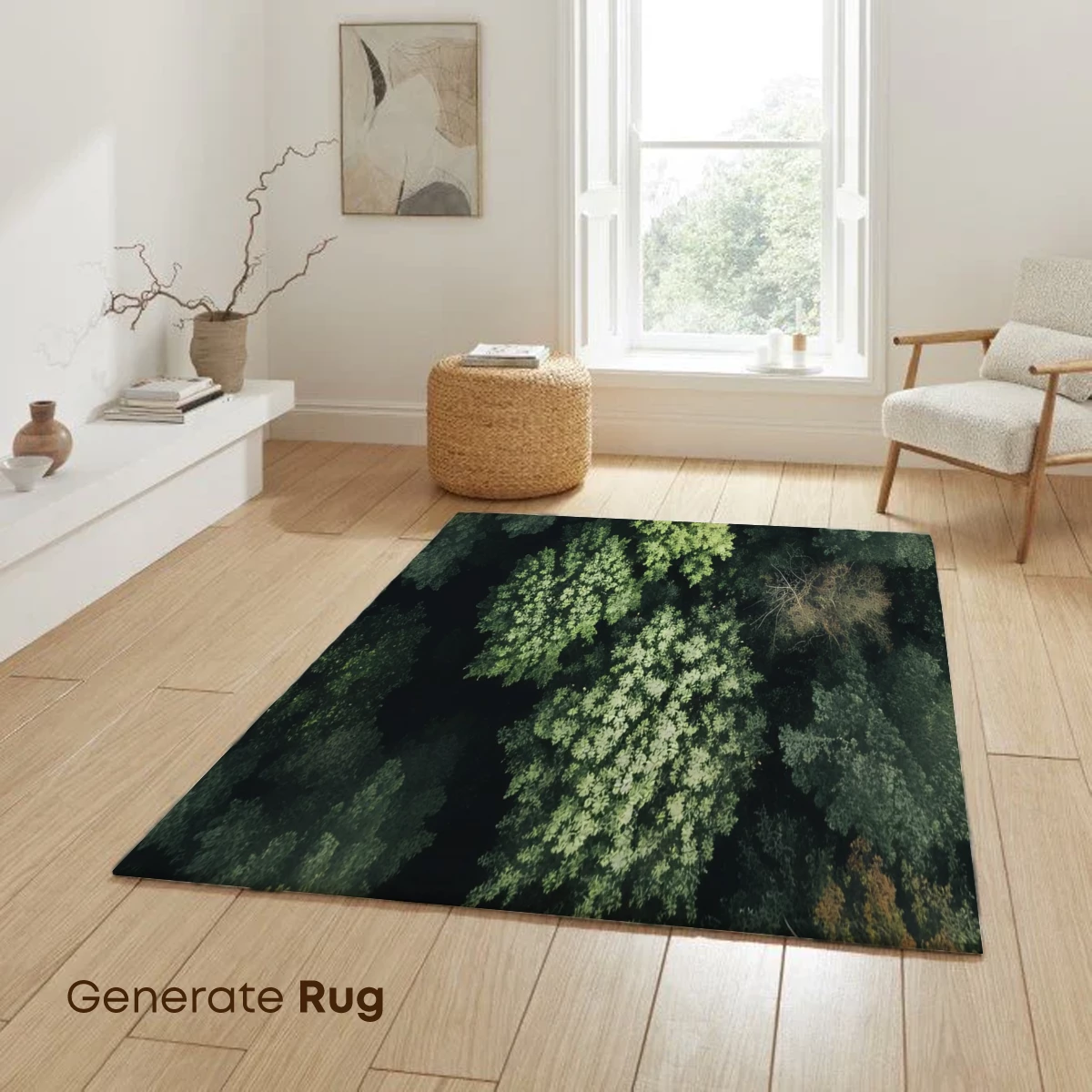 Autumn's Embrace in Verdant Forest - Image 6