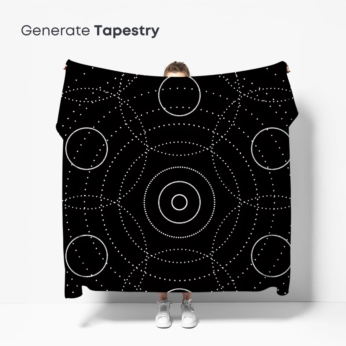 Ethereal Dotted Circles: A Dance of Light and Shadow - Image 5