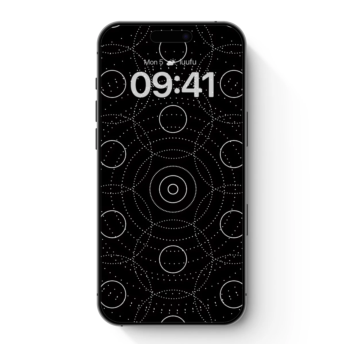 Ethereal Dotted Circles: A Dance of Light and Shadow