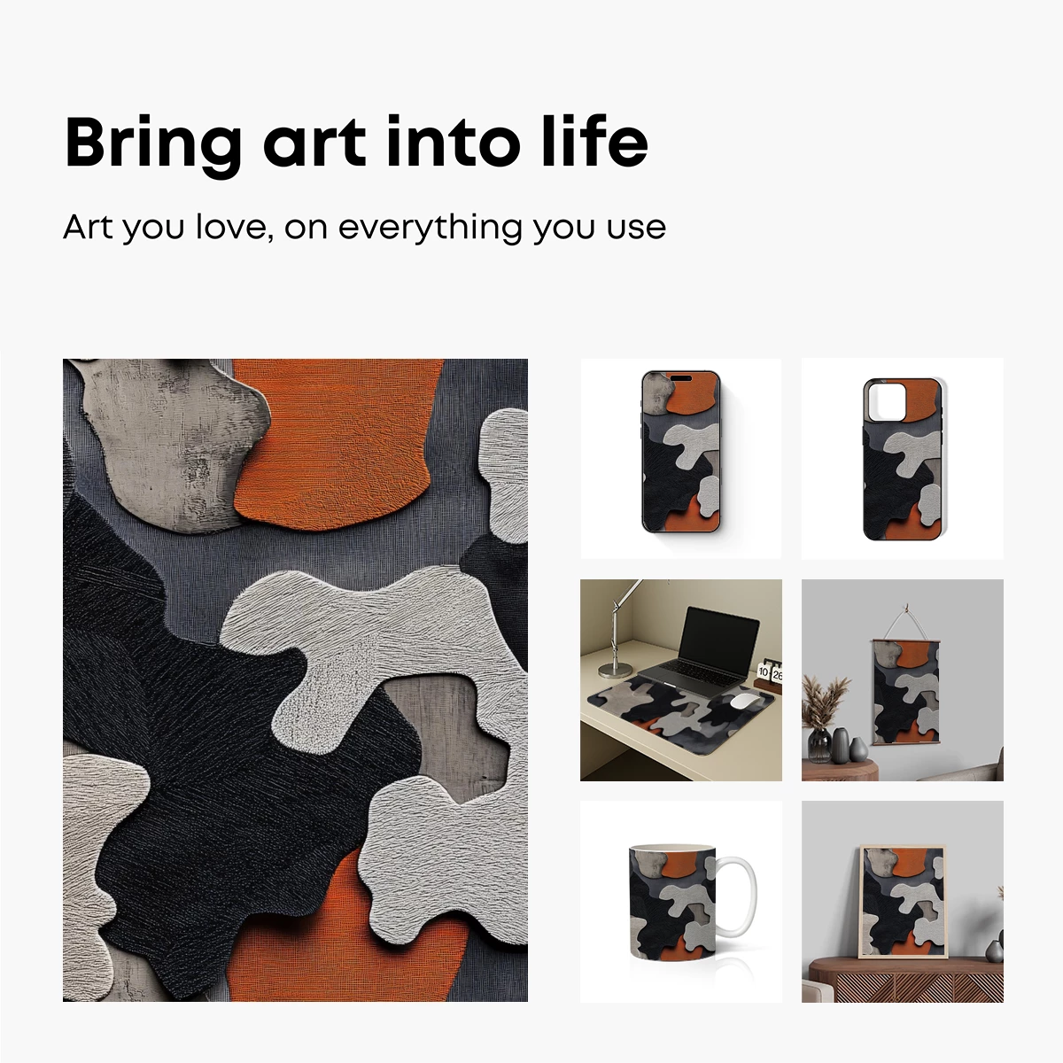 Abstract Camo Fusion: Urban Meets Nature - Image 2