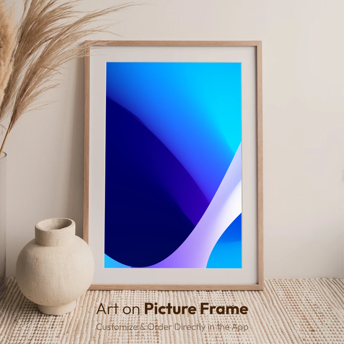 Fluid Blue Odyssey: Abstract Gradient Waves - Image 7