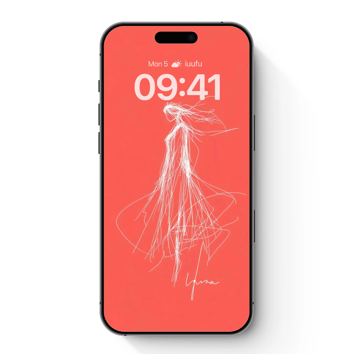 Ethereal Line Dance: Abstract Flow in Coral Ethereal Line Dance: Abstract Flow in Coral