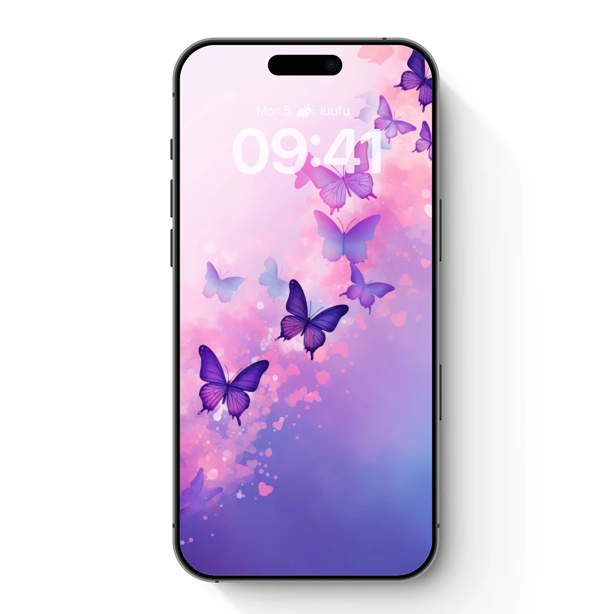 Ethereal Purple Butterflies in Dreamy Pastel Mist Ethereal Purple Butterflies in Dreamy Pastel Mist
