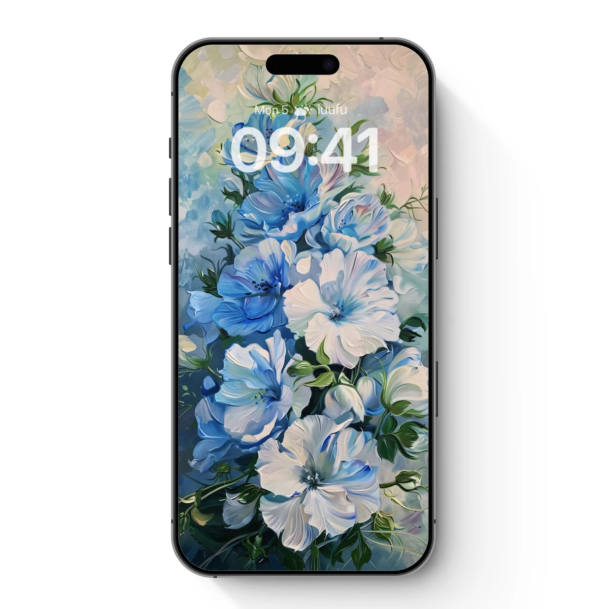 Azure Blossoms: Impressionist Floral Symphony