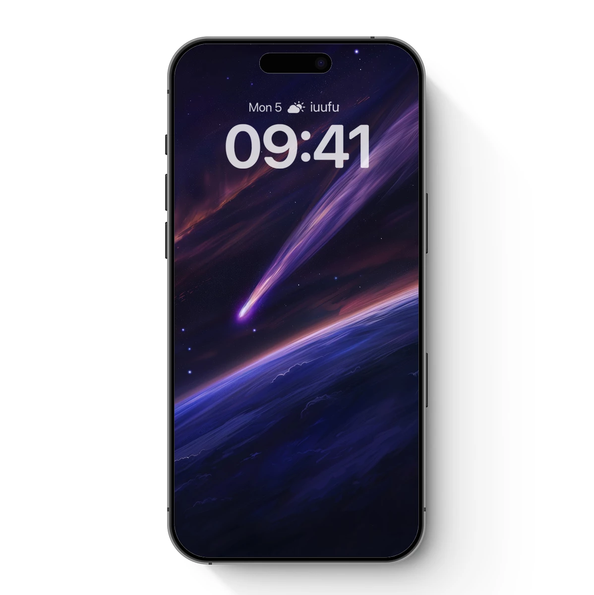 Cosmic Comet Over Earth's Horizon